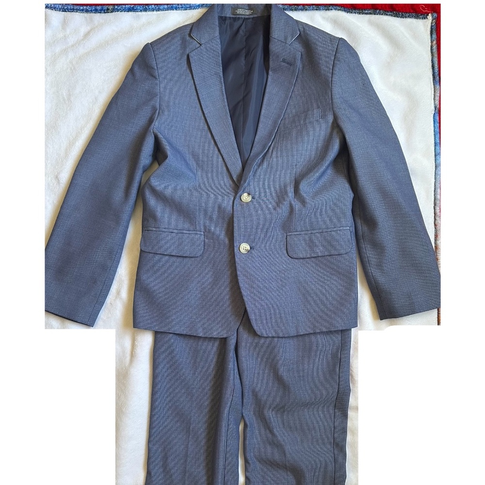 Van Heusen Boys Regular Fit 2-pc Suit, Blue Size 12
